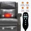 Fauteuil inclinable manuel en similicuir pour le salon avec mécanisme de mouvement robuste, 8 nœuds vibrants et 3 modes de massage.-1177635226