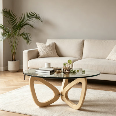 Table basse en verre trempé