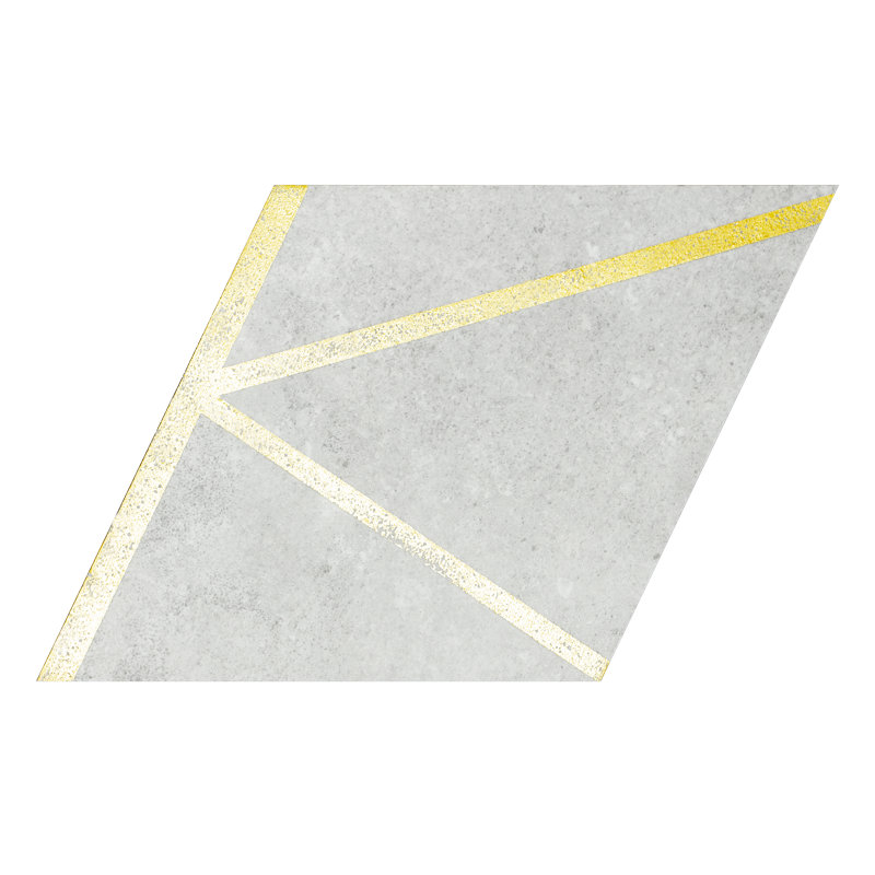 Carreau de mosaïque auto-adhésif en pierre 4 po x 4,6 po, Gris argenté