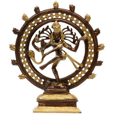 Nataraja dans des teintes dorées et brunes