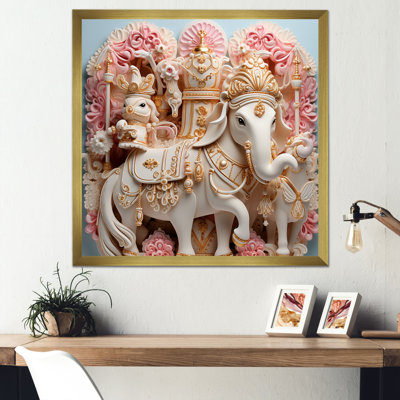 Indian Art Jaipur Elephants 2 - Indian Art Canvas Wall Art