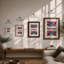Serenity in Motion Typography - Framed Print-2003276339-2003276343