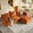 Velours orange est en rupture de stock