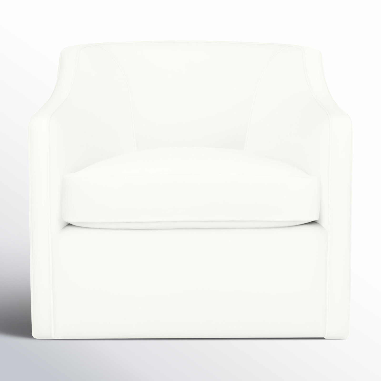 Marietta Upholstered Swivel Armchair, Bayou Off White Canvas