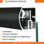 Porte de douche coulissante double sans cadre de 56 po à l 72 po x H 72 po avec revêtement facile à nettoyer, enceinte de bain à largeur réglable avec verre trempé de 1/4 po, noir mat-118376820
