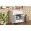 Meuble-lavabo de 30 pouces avec lavabo en céramique et beaucoup de rangement