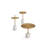 Circulo Steel Top End Table-829323337