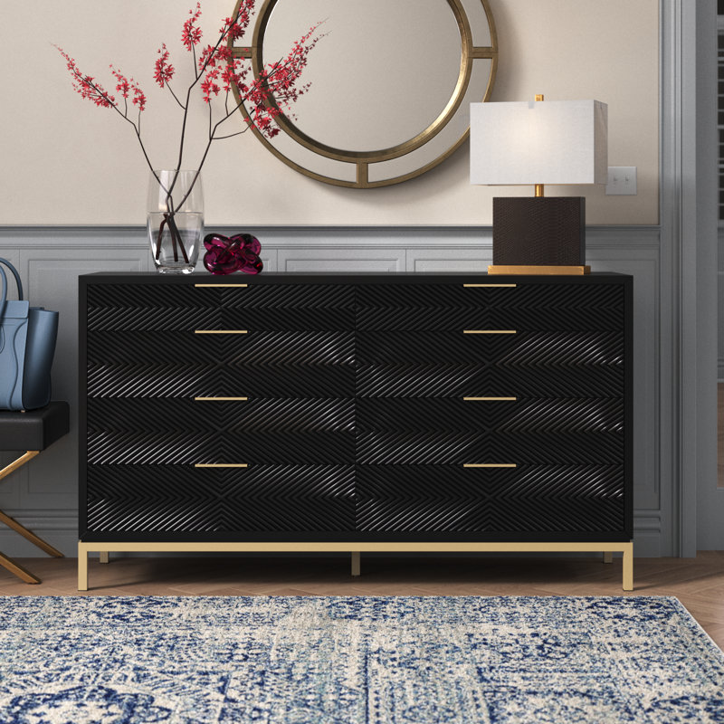 Commode double 8 tiroirs Leshia