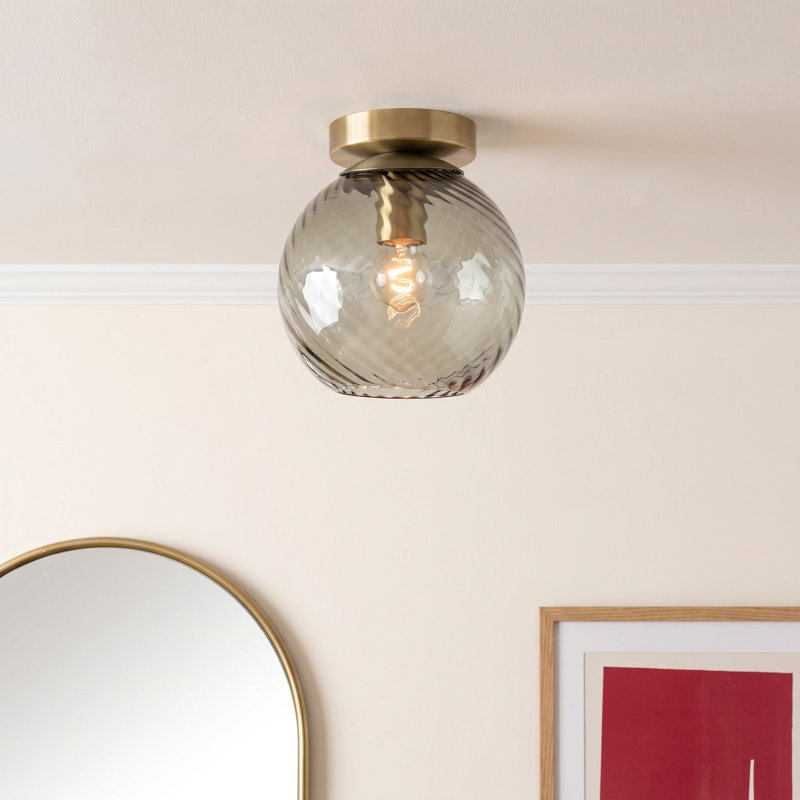 Delos Glass Flush Mount