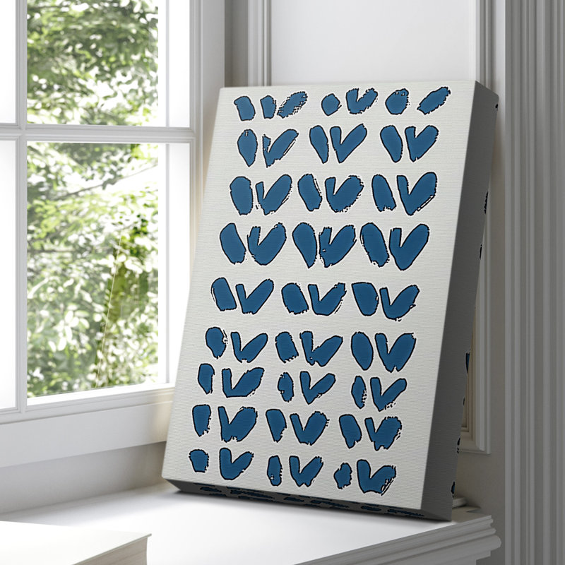 Toile tendue avec châssis abstrait CXC III, H 18 po x l 12 po