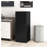 HOMCOM 4 Cu. Ft. Compact Mini Refrigerator with Freezer, Adjustable Thermostat, Reversible Door, and Interior Storage for Dorm, Office, or Bedroom, Black