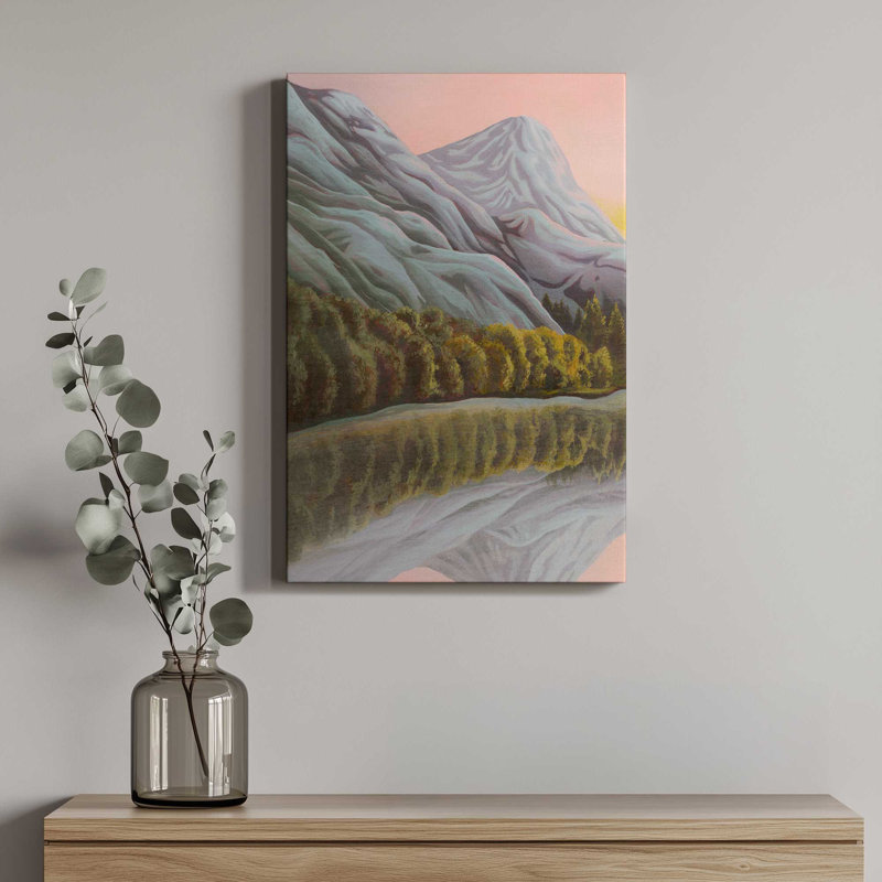 Impression sur toile Chroma Mountain Majesty I par Grace Popp, H 18 po x l 12 po, Noir