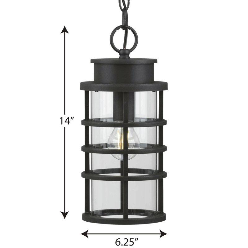 Lanterne suspendue d'extérieur 1 lumière H 14 po Oak Park