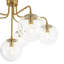 Lustre spoutnik linéaire à 6 lumières