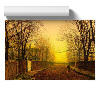 Golden Autumn by John Atkinson Grimshaw - Frameless Print
