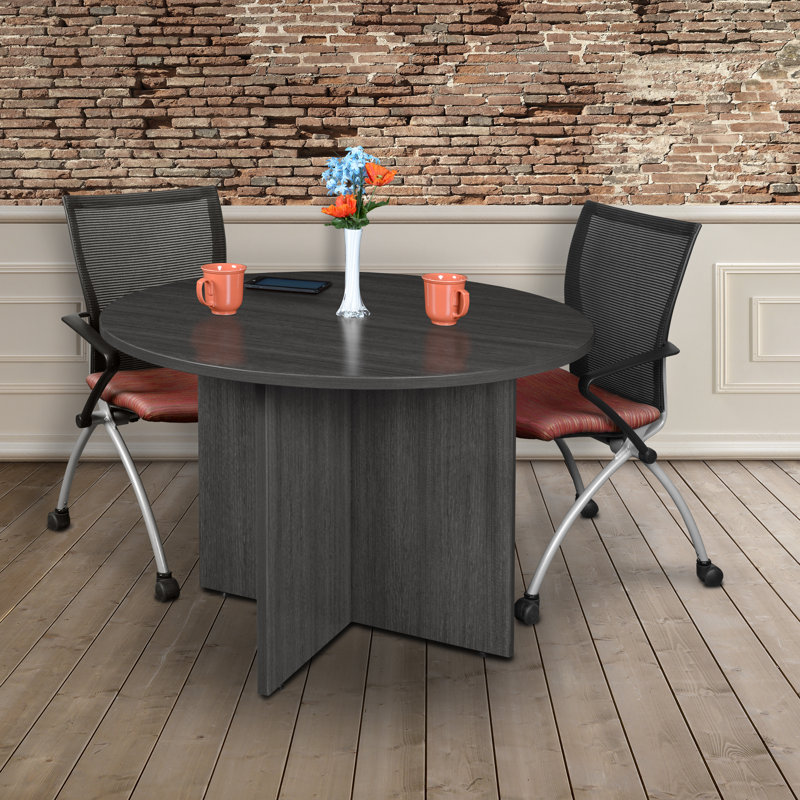 Table de conférence Nikkisha, Gris, 29" H x 42" L x 42" W
