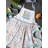 Suna Floral Cotton Bib Apron