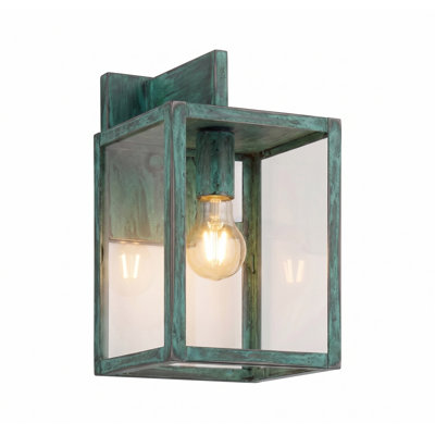 Brass Traditions - Westbrook - 1 Light - 13 inch - Verde Green - Solid Brass - Wall Light