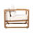 Outdoor Lounge Chair, Acacia Wood Club Chair, Oversized Seat With White Cushion Set