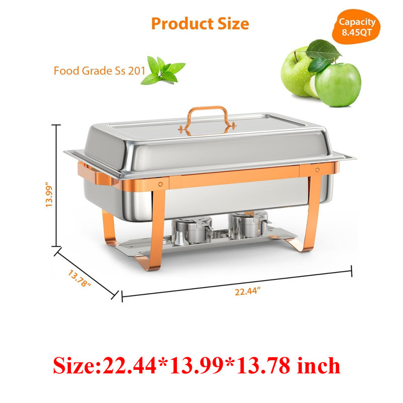 4 Packs 7.6 L Chafing Dish For Buffet Set