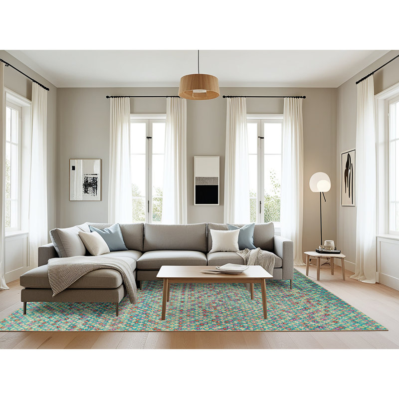 Tapis abstrait moderne 4477, Rectangle 8 pi x 12 pi