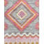 Tapis rose / gris / ivoire en laine / coton noué à la main Desousa Hannes-79107730