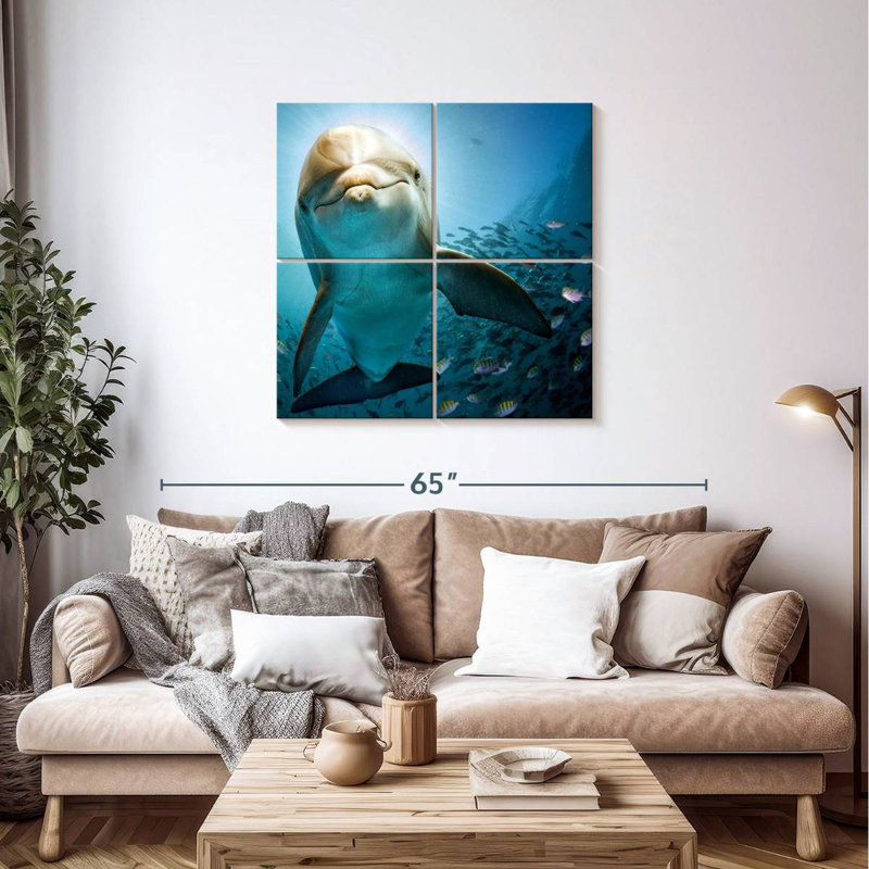 Brampt Curious Dolphin, 38'' H x 38'' W
