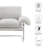 Ansel Boucle Fabric Accent Chair-107794530
