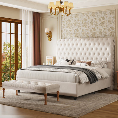 Jamileth Upholstered Sleigh Bed