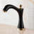 Matte Black Widespread Commercial Touchless Faucet for Modern Automatic Bathroom Use