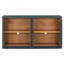 Console de rangement en bois 60 po avec 3 tiroirs et armoire-2080563209