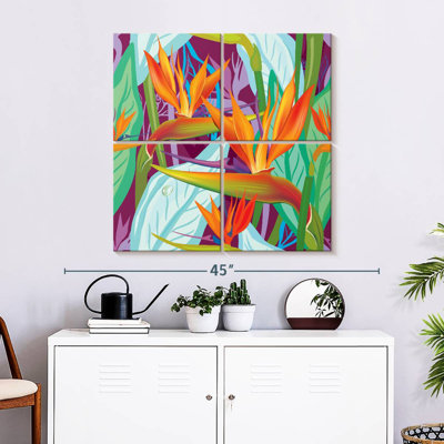 Motif de fleurs Harnek Strelitzia