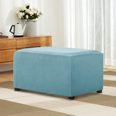 Pizarro Box Cushion Ottoman Slipcover