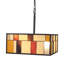 Mundelein 2 - Light Brown/Orange/Cream Square/Rectangle Pendant