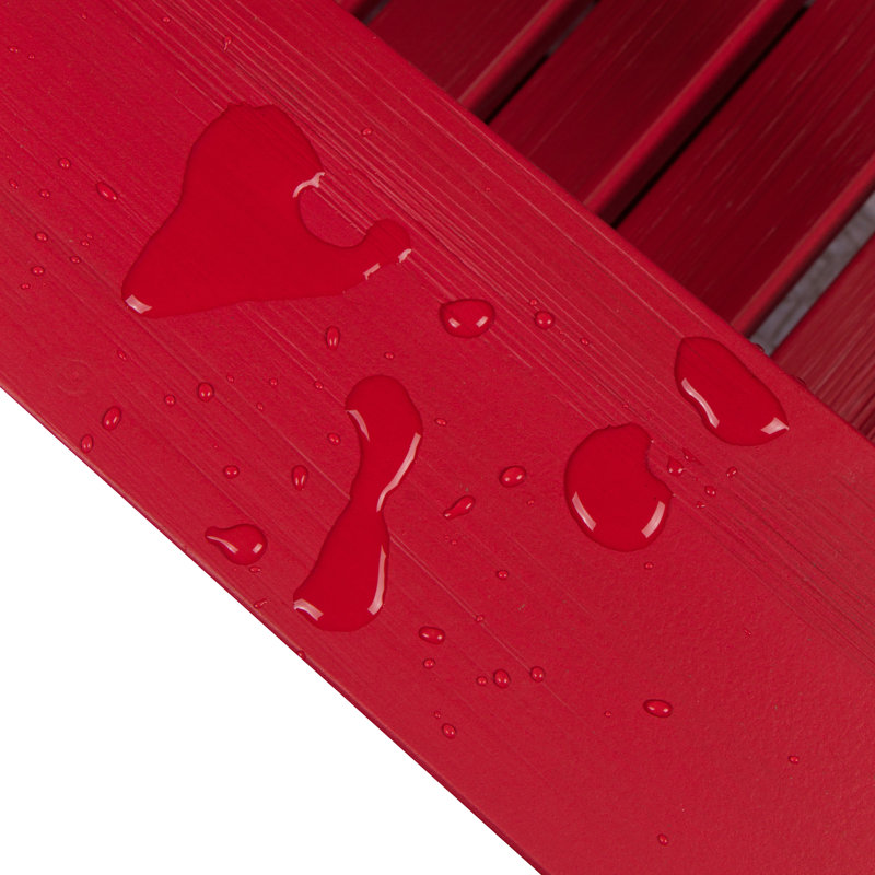 Chaise Adirondack en bois massif Grandview, Rouge piment