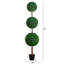 Arbre topiaire artificiel à trois boules résistant aux rayons UV (intérieur / extérieur)-271663675-271663669