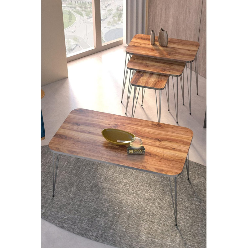 Burkley 35cm Console Table, Walnut
