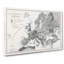 Vintage Map Of Europe by Oliver Goldsmith - Wrapped Canvas Print-55369969