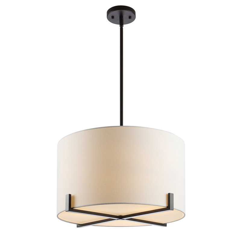 Castlewood 3 - Light Oil Rubbed Bronze Single Pendant, 47" H, Black