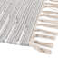 Tapis gris / blanc en coton tissé à plat à la main Justice-183131298