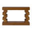 Console géométrique empilable en bois avec finition naturelle chaleureuse