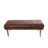 Genuine Leather Upholstered Bench