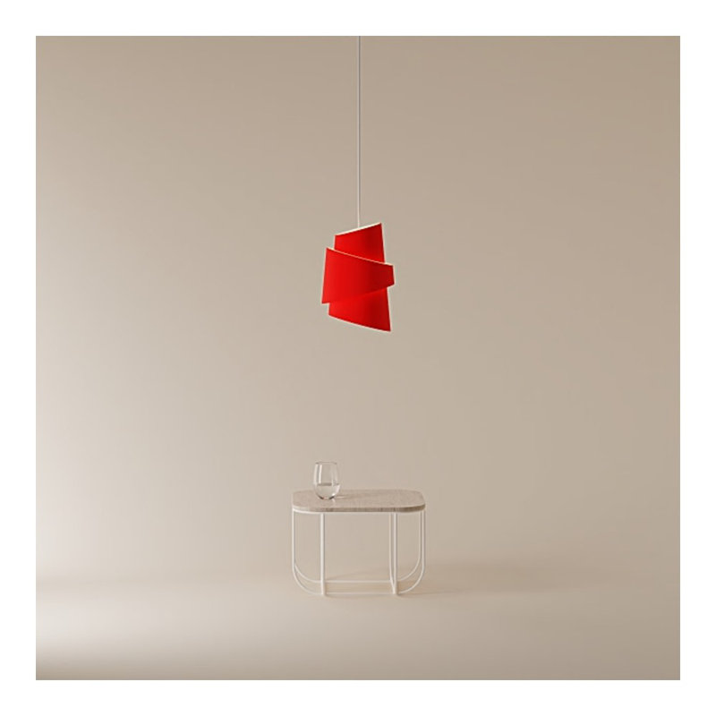 Croissant Pendant Light, White, Poppy