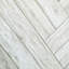 Papier peint rustique gris clair à chevrons zigzag délavé-88572426