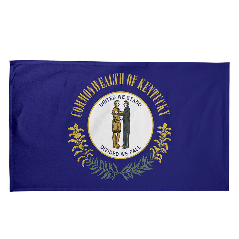 Serviette de thé drapeau kentucky, Polyester sergé