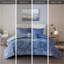 Grand édredon en velours bleu pervenche - Literie de luxe et coussin décoratif lavables à la machine pour un rembourrage luxueux-121168244-121168250