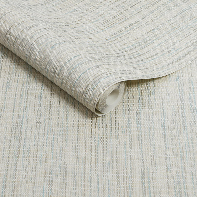 Linden 32cm x 52cm Textured Metallic Finish Wallpaper Roll, Green