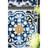 9.5X9.5" Blue, White, Gold Wall Beautification. Chic Framed For Hallway. Suits Eclectic Motifs. 95% Fir Wood, 5% Paper. 5Lbs. 9.5Wx9.5Hx1.7D Decor. Elegant Accents Home. Modern, Bohemian Styles.
