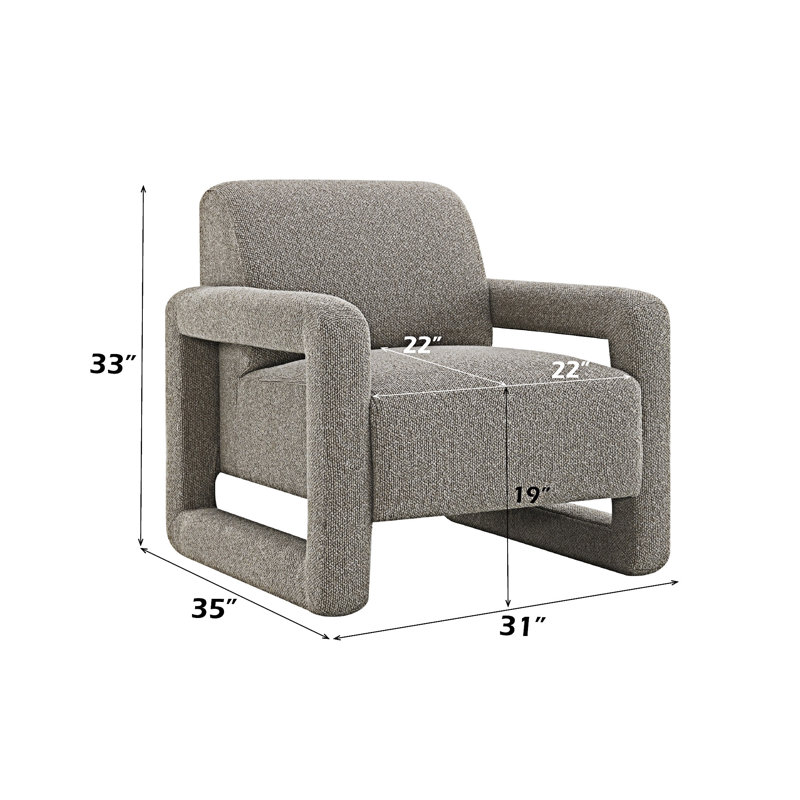 Chaise d'appoint rembourrée