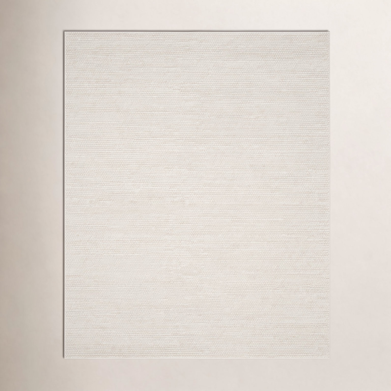 Elle Ivory Hand-Woven Wool Rug, Rectangle 9' x 12'
